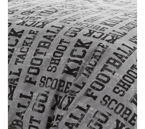 Football Grey Fitted Sheet