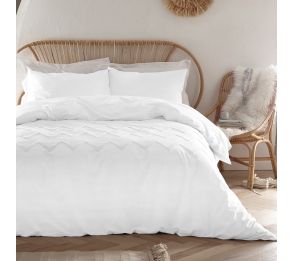 Chevron Tuft - White