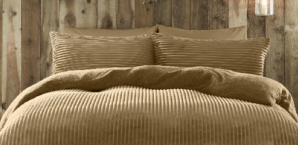 Ribbed Teddy Fleece Ochre