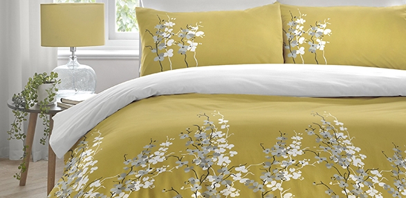 Oriental Flower - Ochre Bedding