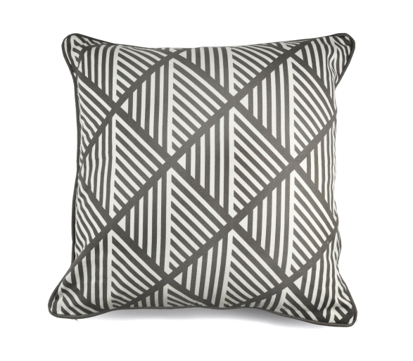 Brooklyn - Grey Filled Cushion