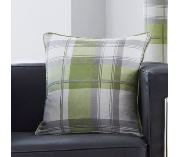 Balmoral Check - Green Filled Cushion