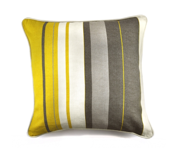 Whitworth Stripe - Ochre Filled Cushion