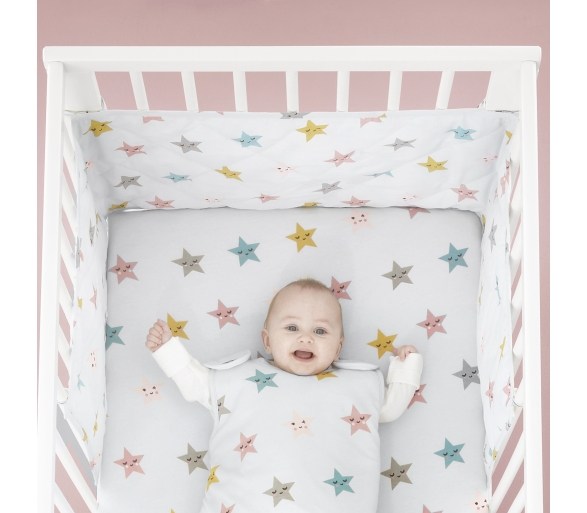 Happy Stars - Cot Bumper