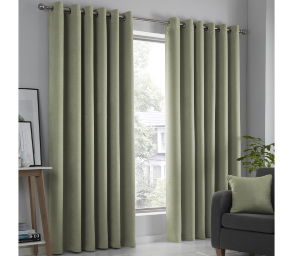 Strata - Green Dimout Curtains