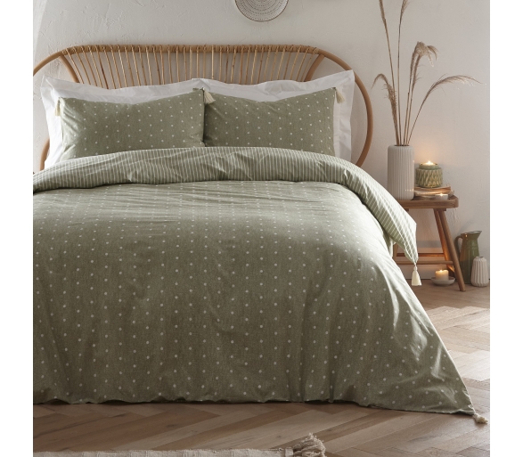 Trenton Spot - Khaki Bedding