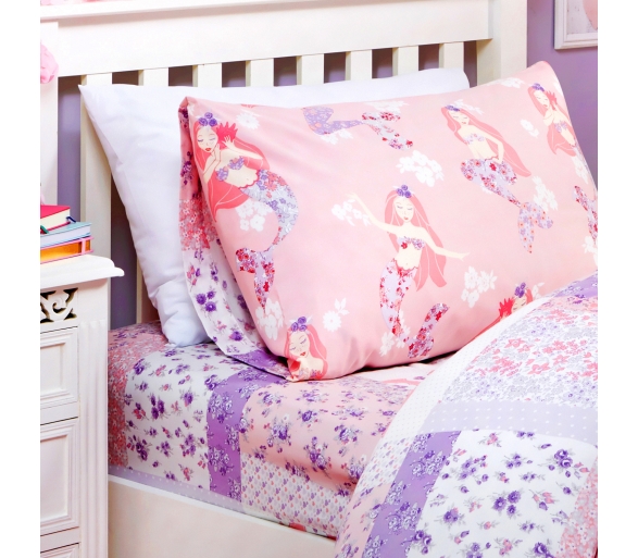 Mermaid Pink Fitted Sheet