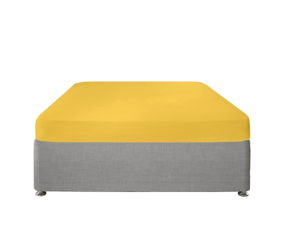 Ochre - 25cm Fitted Sheet