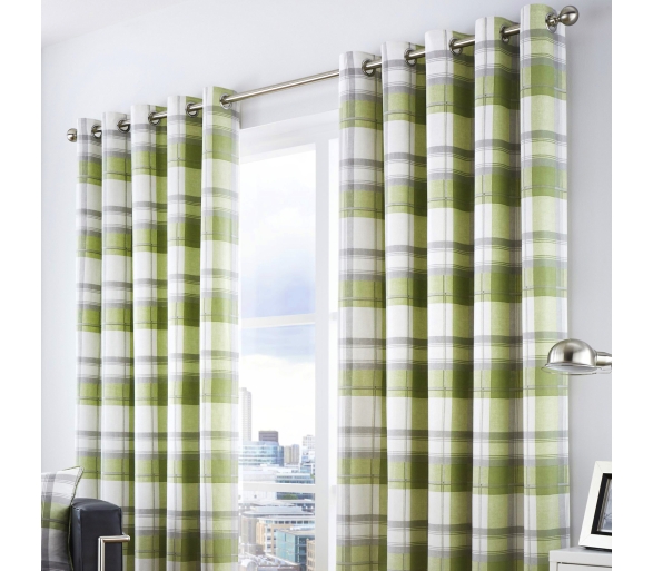 Balmoral Check - Green Curtains