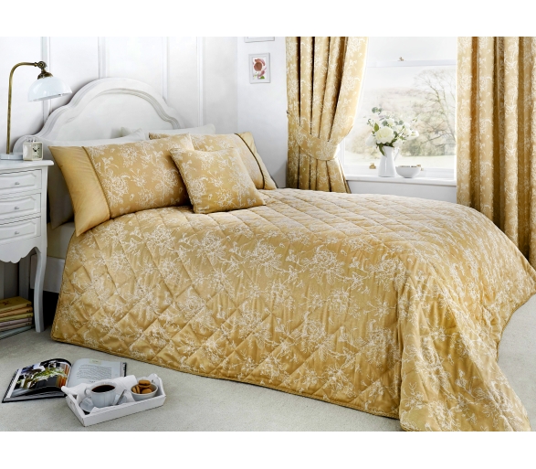Jasmine Champagne Bedspread