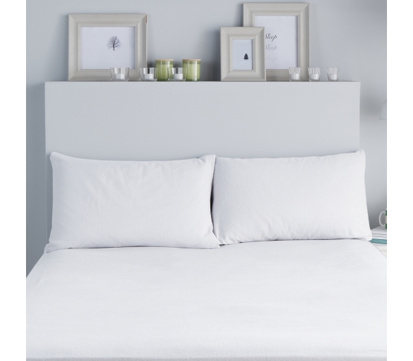 Brushed White Pillowcases