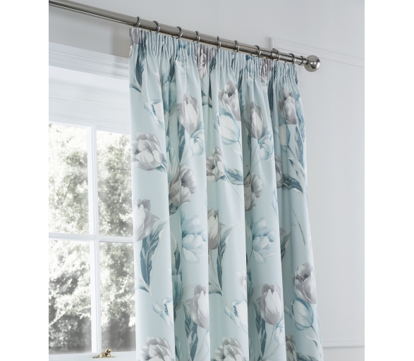 Tulip Duck Egg Curtains